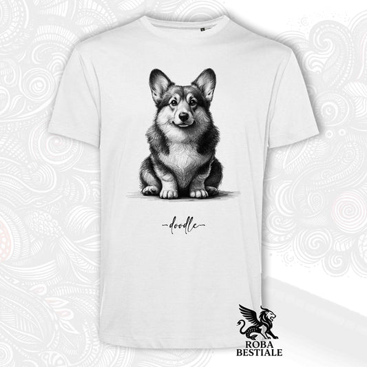 DOODLE T-Shirt - WELSH CORGI PEMBROKE