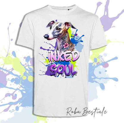T-Shirt INKED SOUL - Lévrier Whippet Bringé