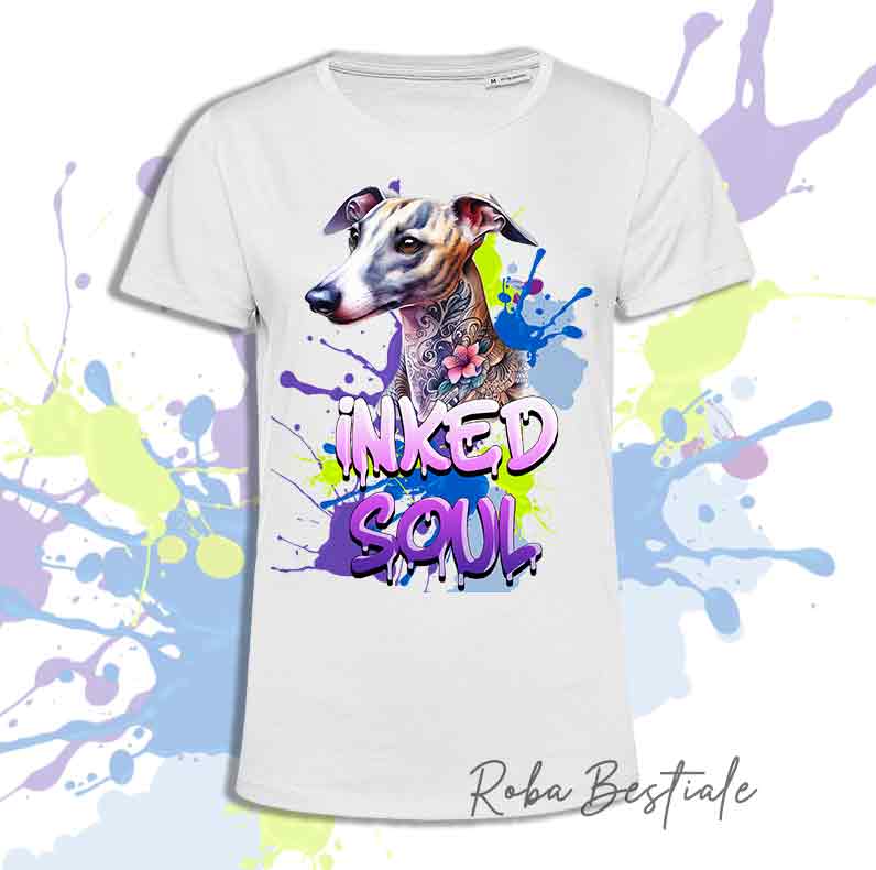 T-Shirt INKED SOUL - WHIPPET Tigrato