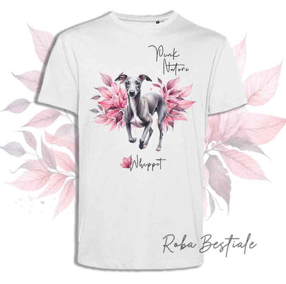 T-Shirt WHIPPET Grigio - Collezione Pink Nature
