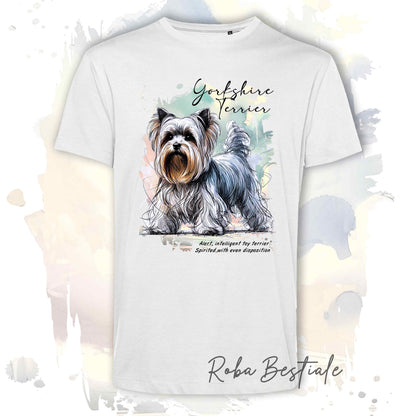 T-Shirt BEHAVIOR - YORKSHIRE TERRIER - Standard FCI - 100% Cotone - dalla XS alla 5XL