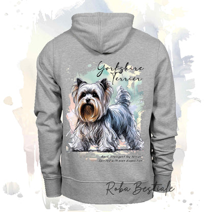Felpa BEHAVIOR - YORKSHIRE TERRIER - Standard FCI - Unisex - Grigia - dalla XS alla 3XL