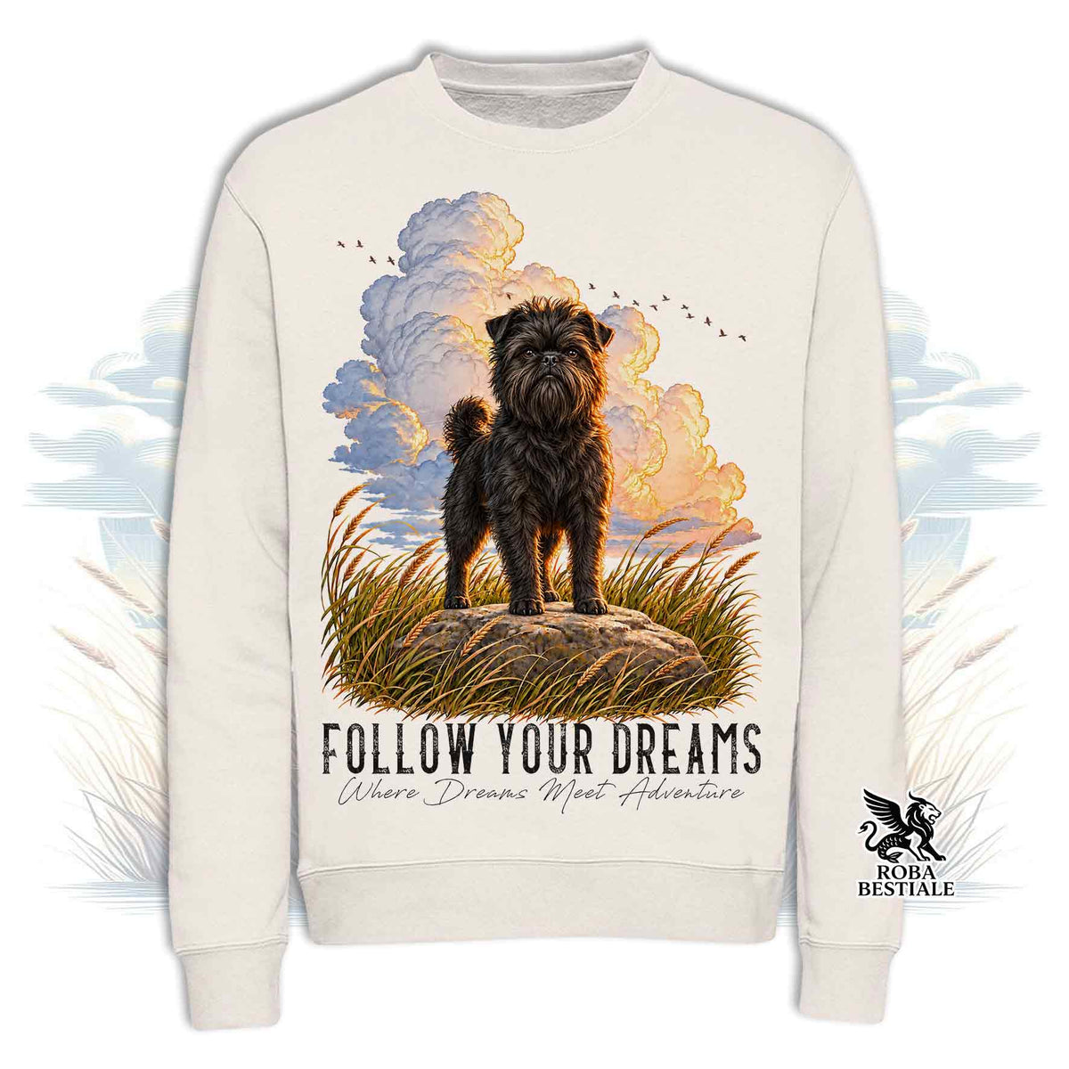 Felpa AFFENPINSCHER - Girocollo - Collezione Dream