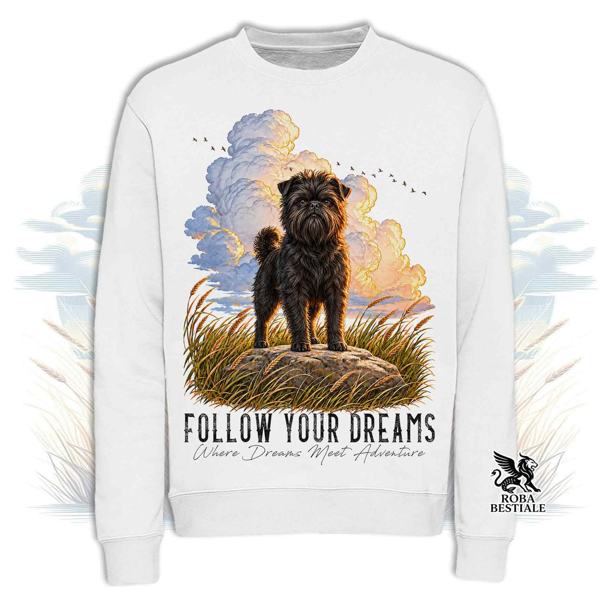 Felpa AFFENPINSCHER - Girocollo - Collezione Dream