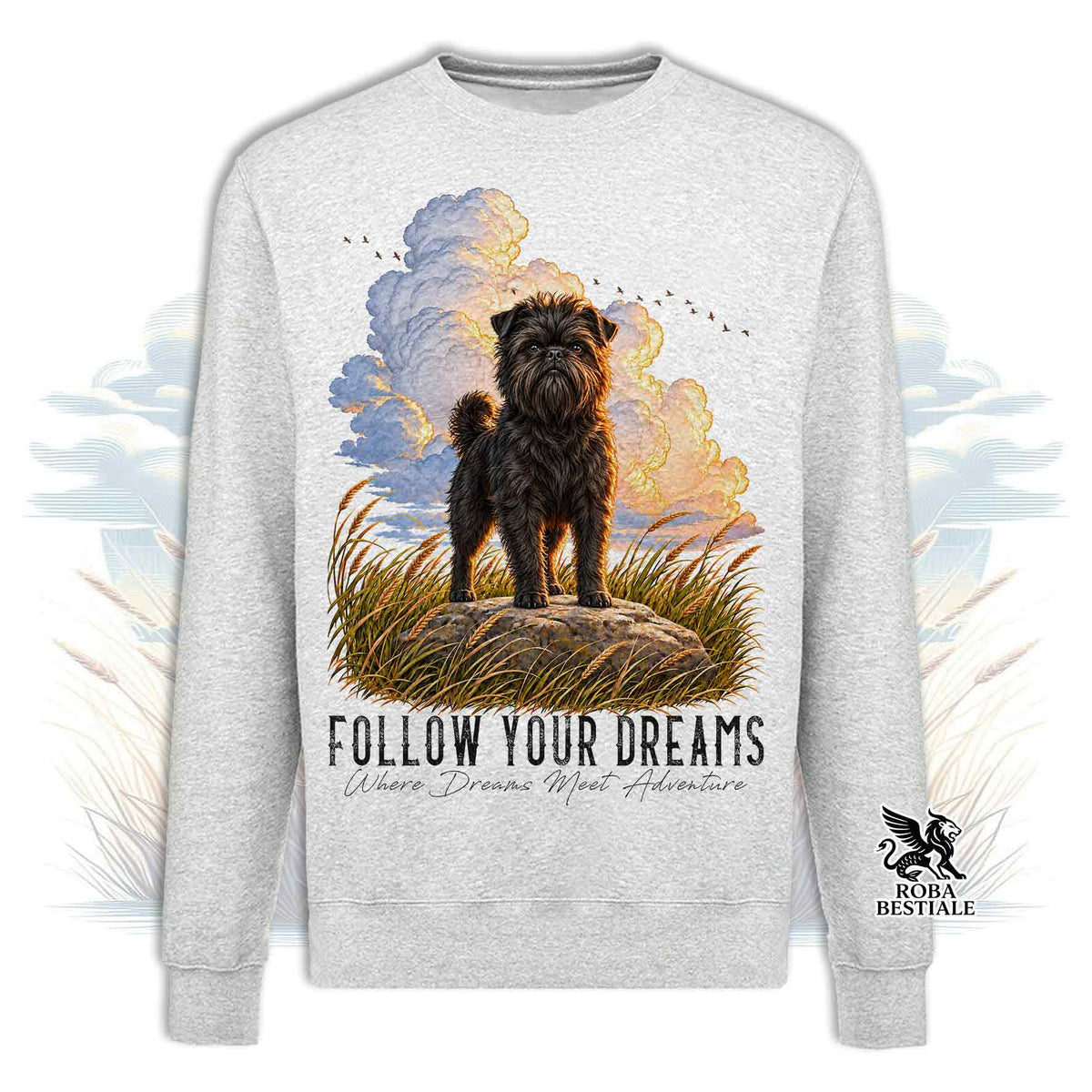 Felpa AFFENPINSCHER - Girocollo - Collezione Dream