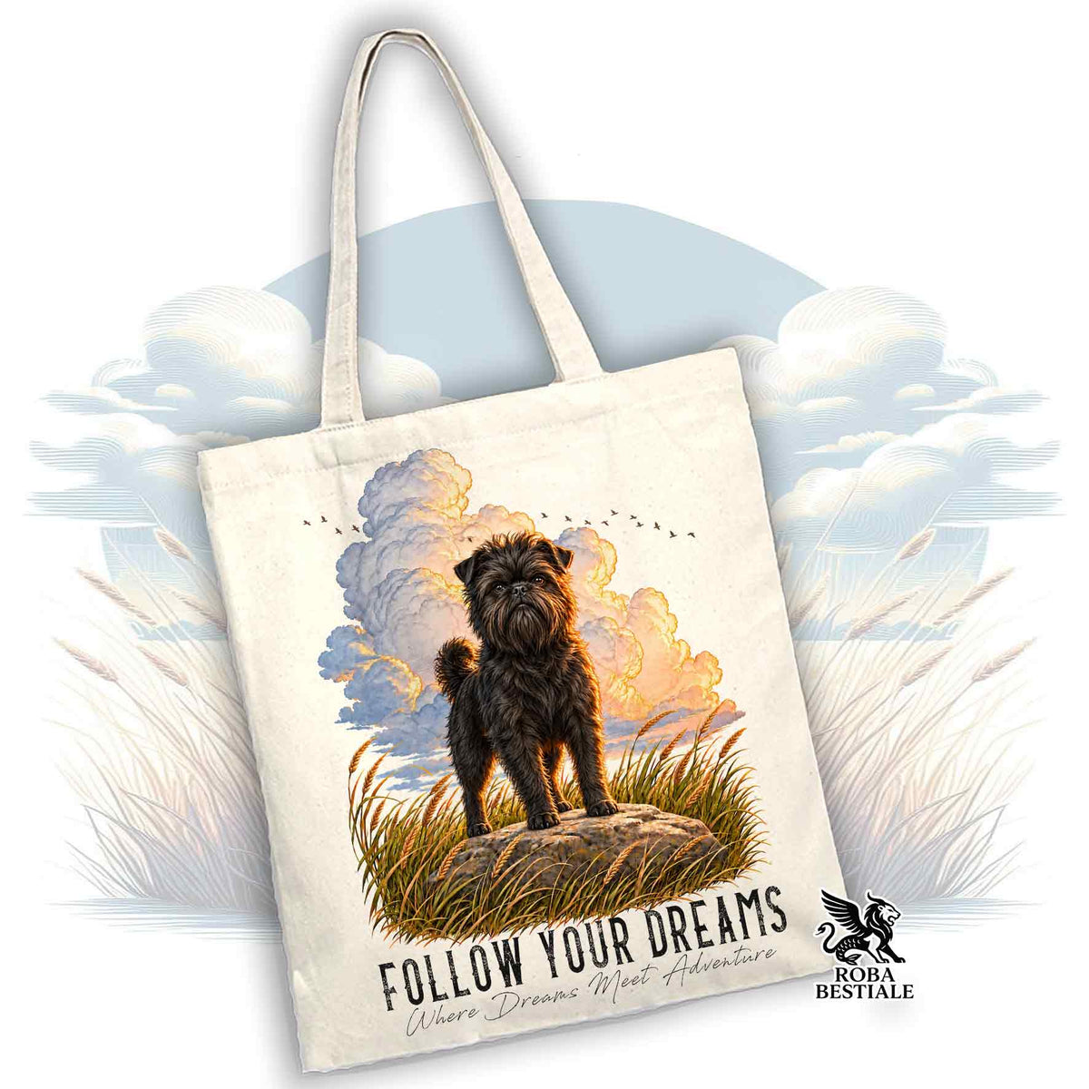 Tote Bag AFFENPINSCHER - Collezione Dream