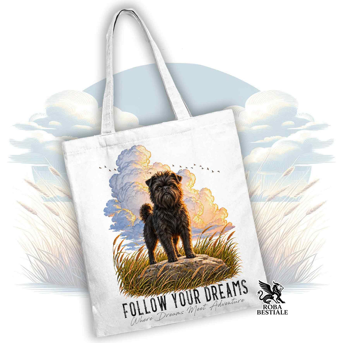 Tote Bag AFFENPINSCHER - Collezione Dream
