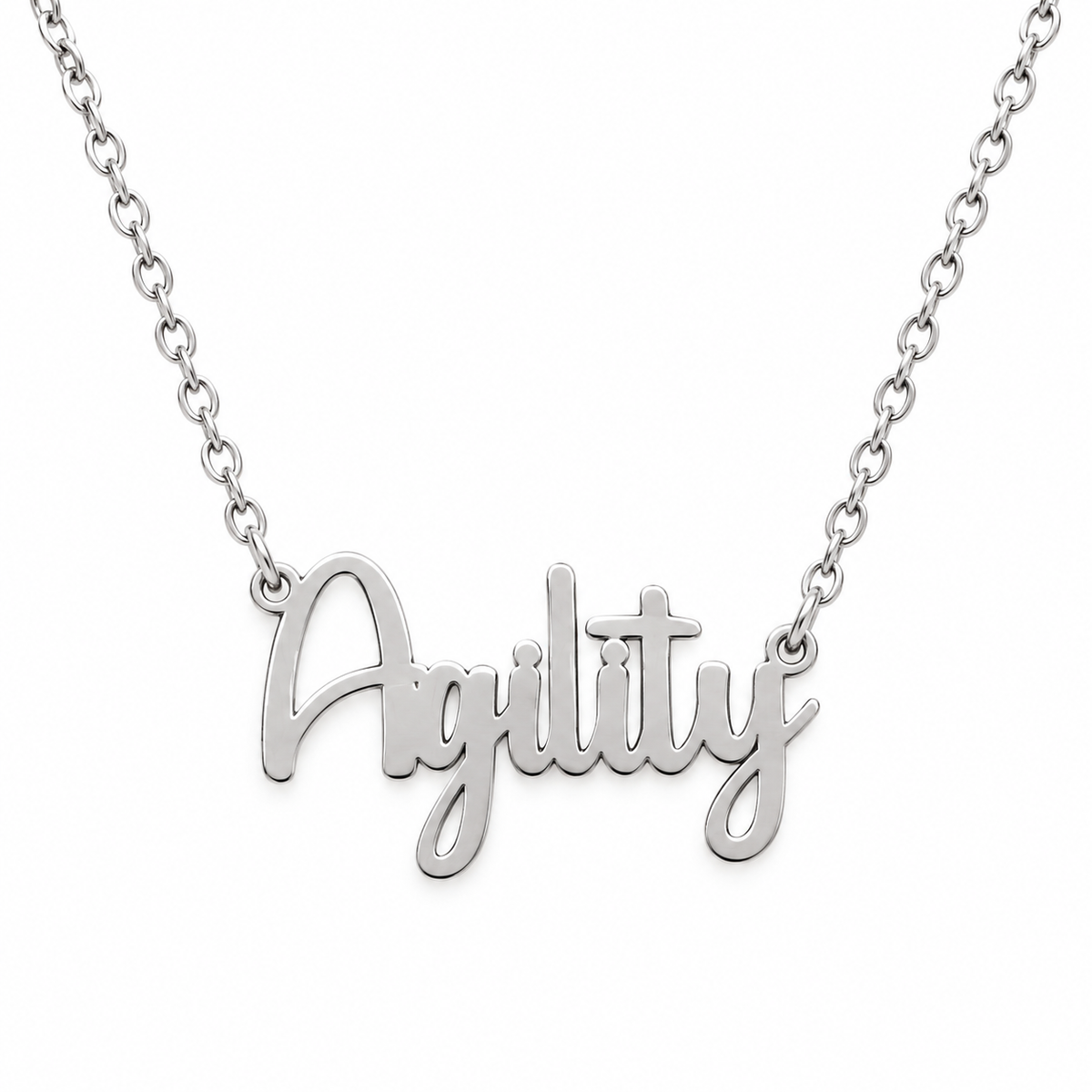 Collier KIRA PET JEWERLY - AGILITY - En Acier Inoxydable avec chaîne maille fine