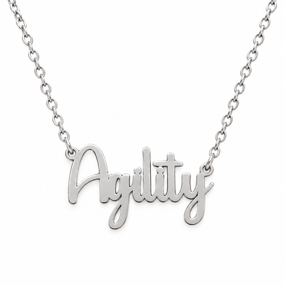 Collier KIRA PET JEWERLY - AGILITY - En Acier Inoxydable avec chaîne maille fine