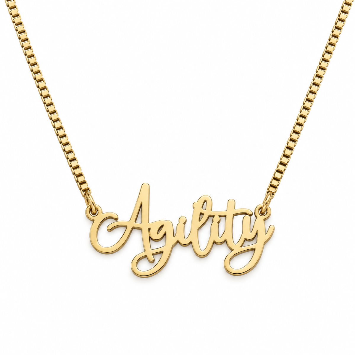 Collier KIRA PET JEWELRY - AGILITY - En Acier Inoxydable couleur OR - Avec chaîne à maillons serrés