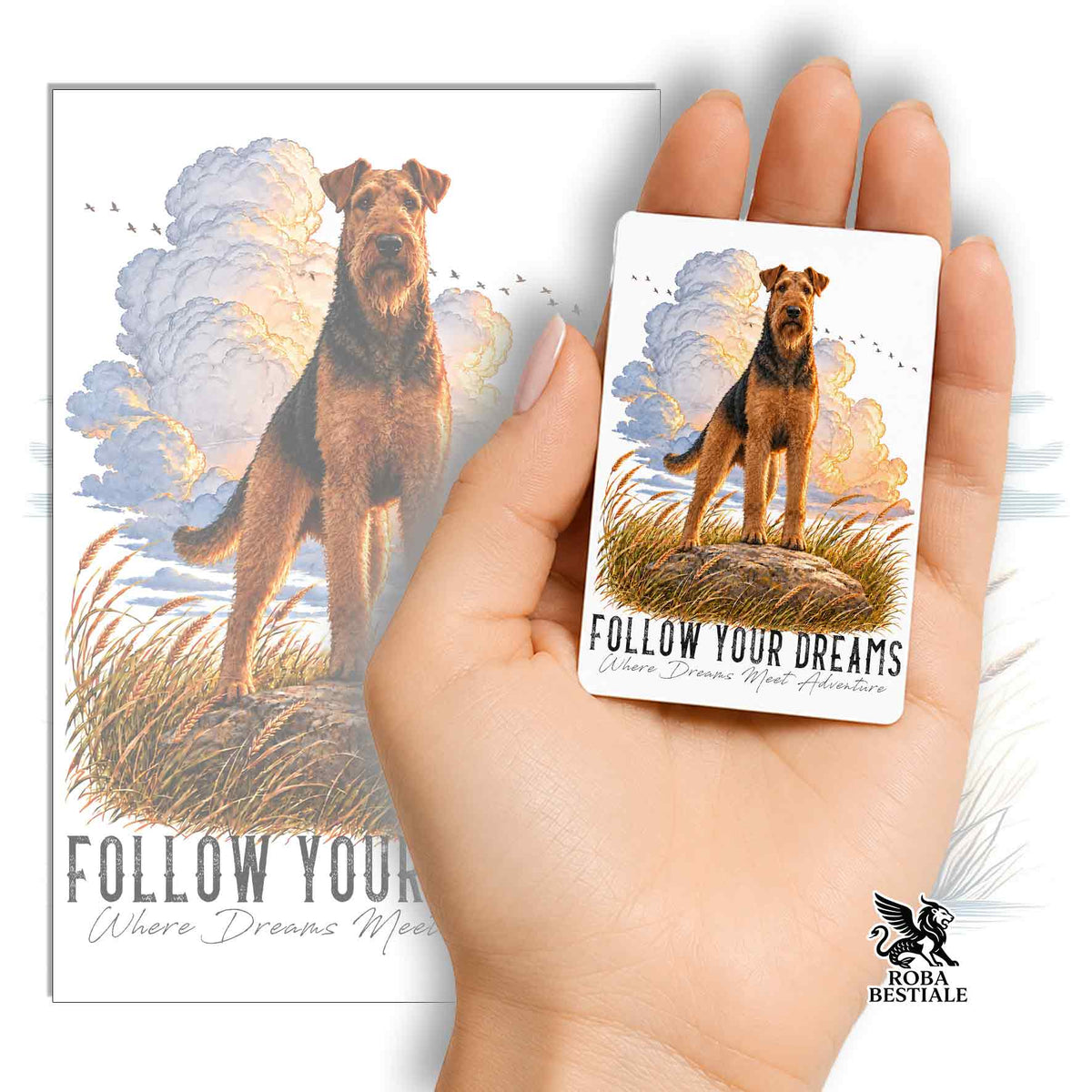 Calamita AIREDALE TERRIER - Collezione Dream
