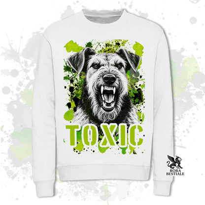 Felpa AIREDALE TERRIER - Girocollo - Collezione Toxic