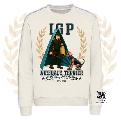 Felpa AIREDALE TERRIER - Girocollo - Collezione IGP Revier