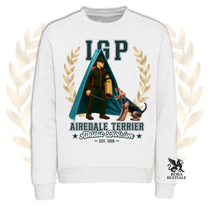 Felpa AIREDALE TERRIER - Girocollo - Collezione IGP Revier