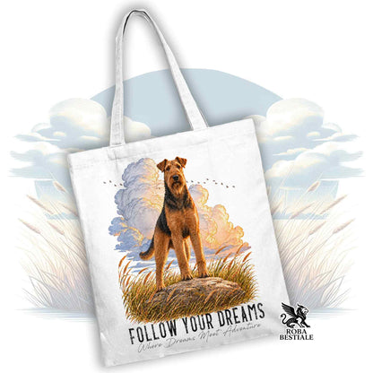 Tote Bag AIREDALE TERRIER - Collezione Dream