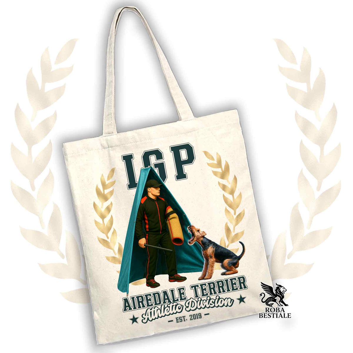 Tote Bag AIREDALE TERRIER - Collezione IGP Revier
