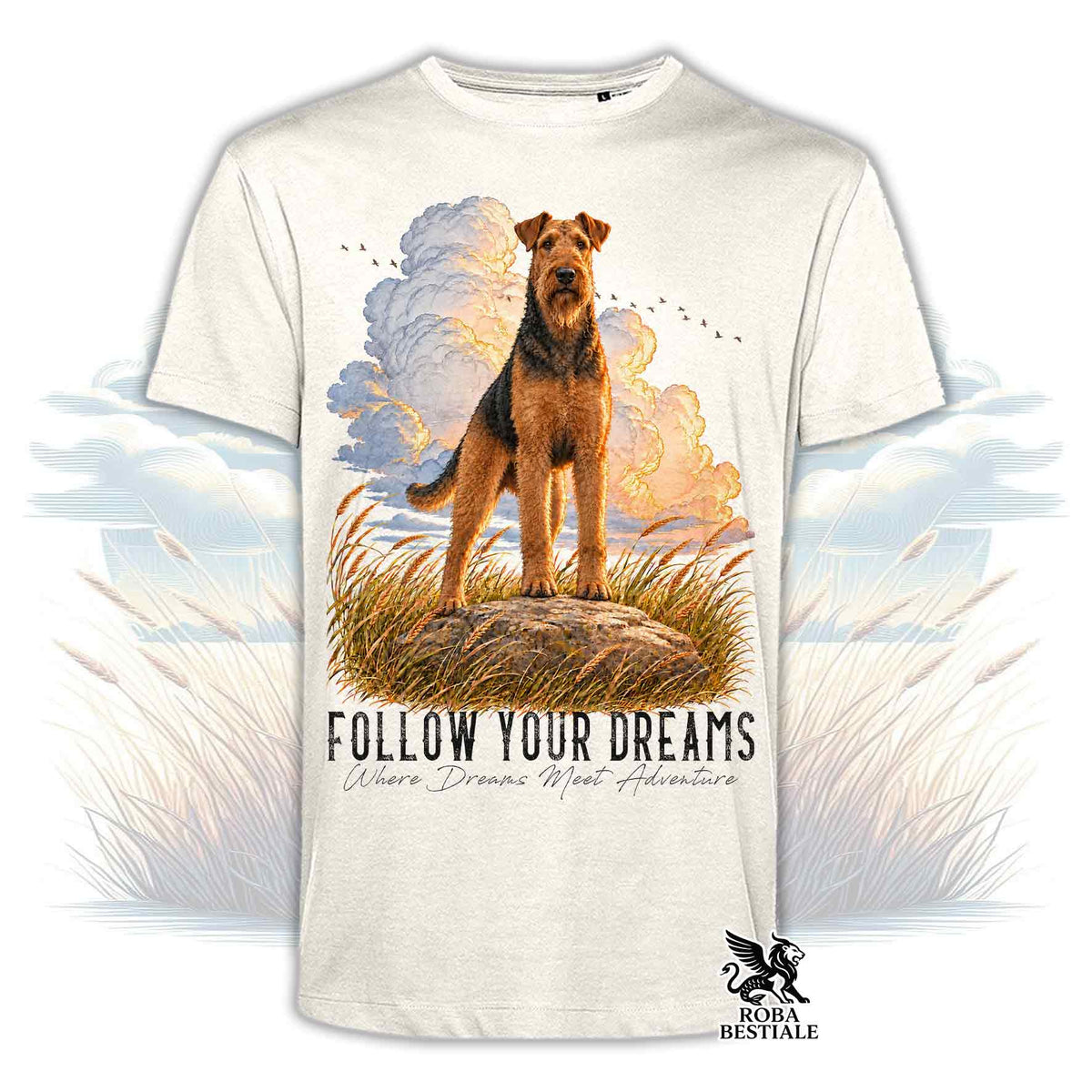 T-Shirt AIREDALE TERRIER - Collezione Dream