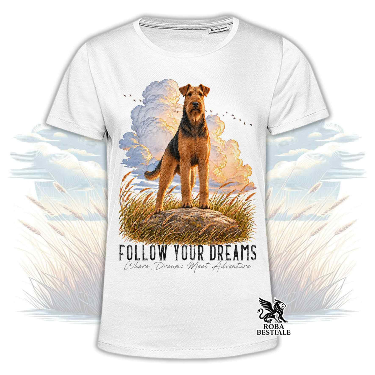 T-Shirt AIREDALE TERRIER - Collezione Dream