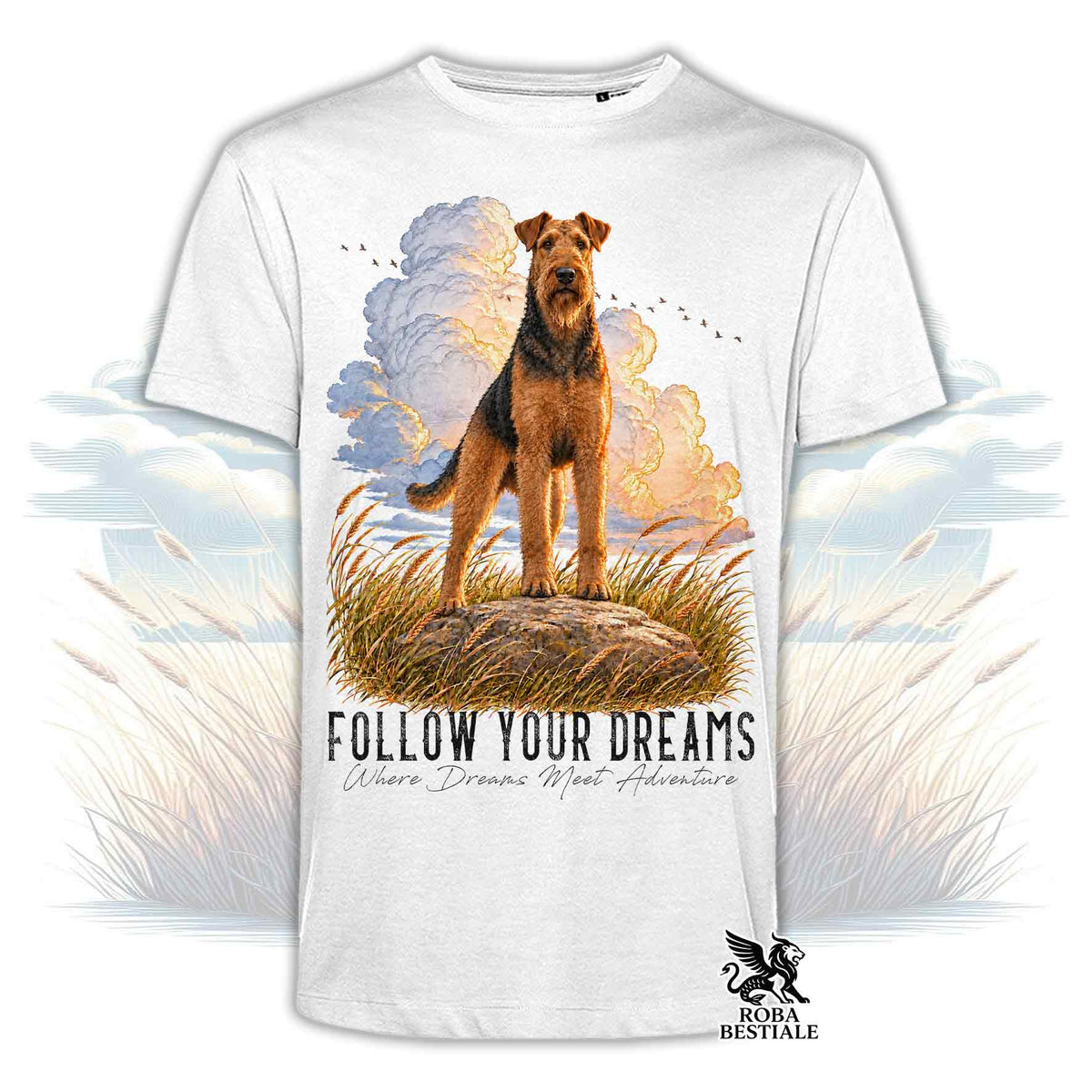 T-Shirt AIREDALE TERRIER - Collezione Dream
