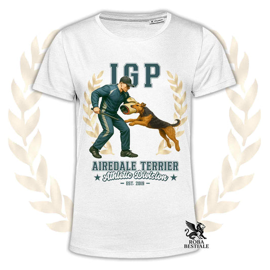 IGP ATTACK T-Shirt - AIREDALE TERRIER - Men or Women, available in many colours - from XS to 5XL