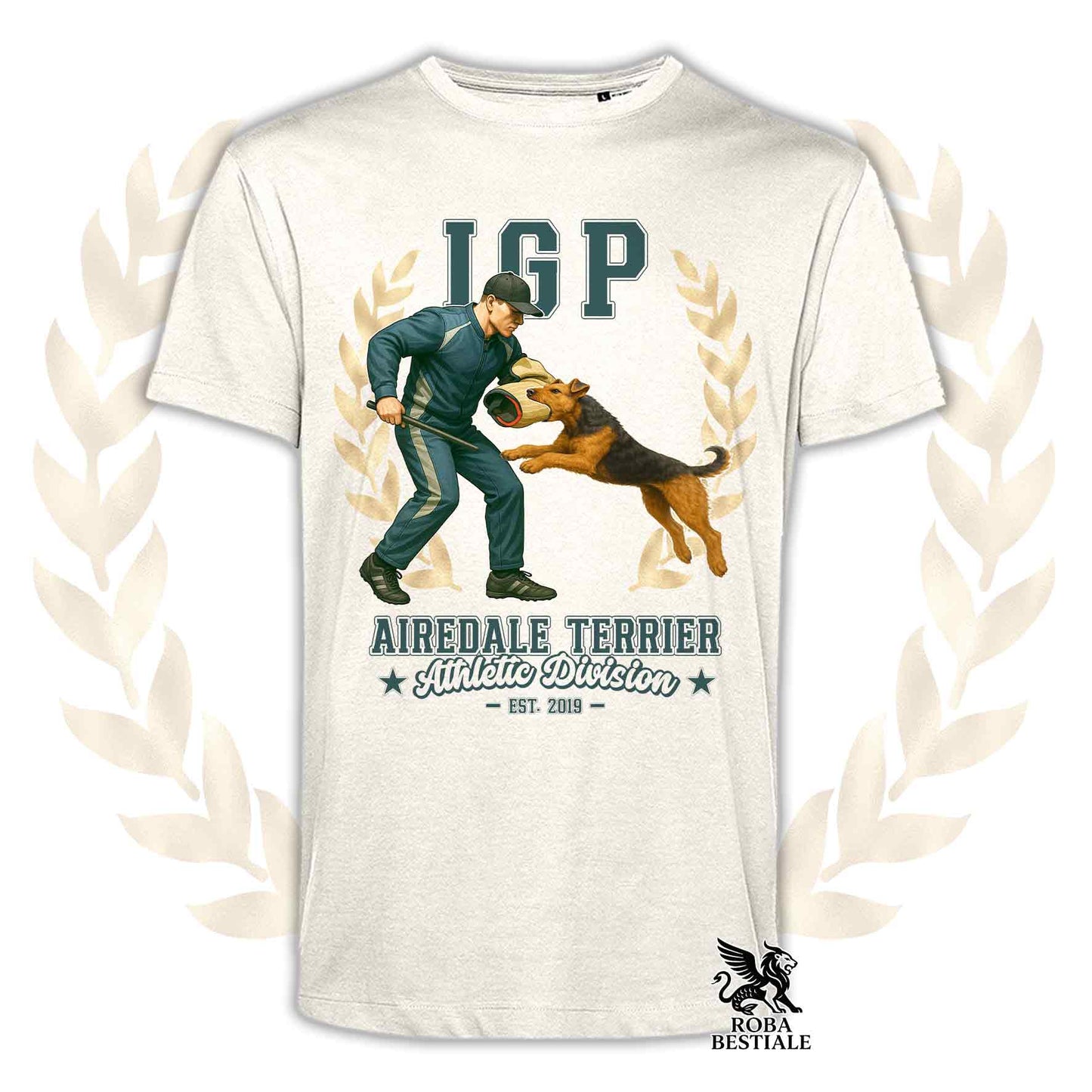 T-Shirt AIREDALE TERRIER - Collezione IGP Attack