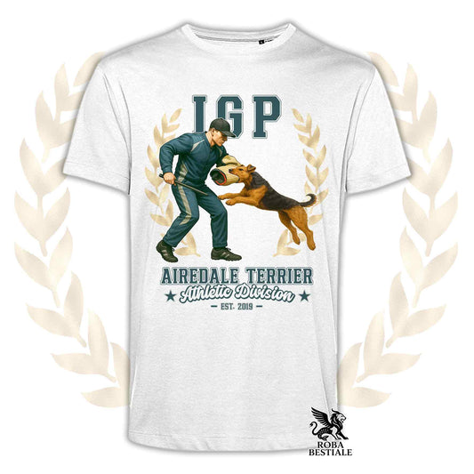 IGP ATTACK T-Shirt - AIREDALE TERRIER - Men or Women, available in many colours - from XS to 5XL