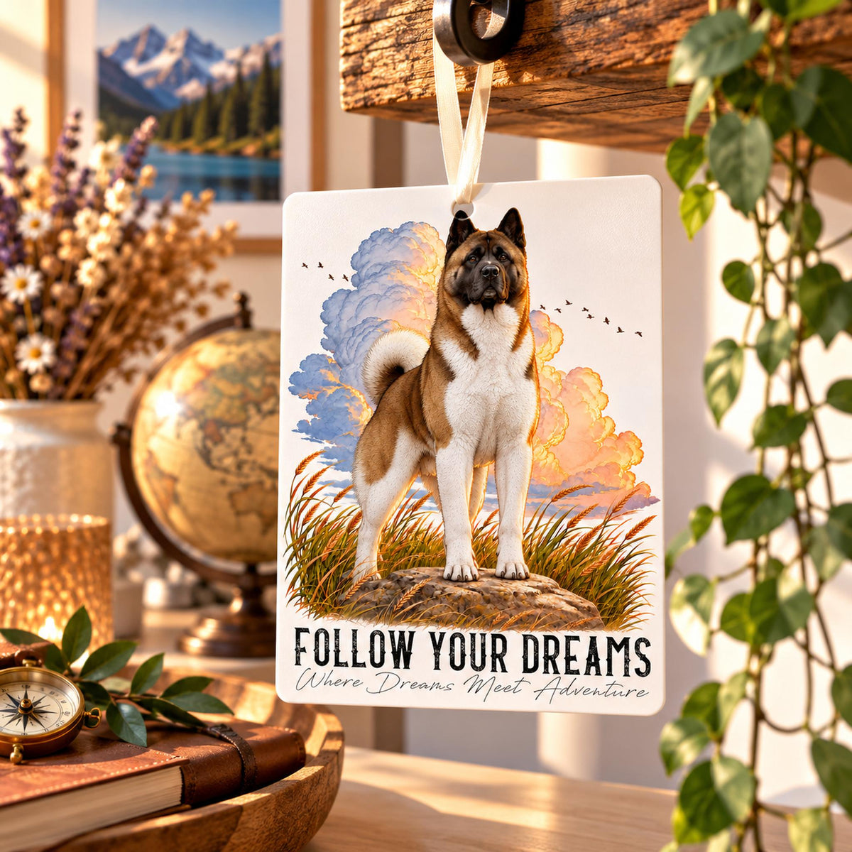 Profumatore AKITA AMERICANO Bianco e Marrone - Collezione Dream