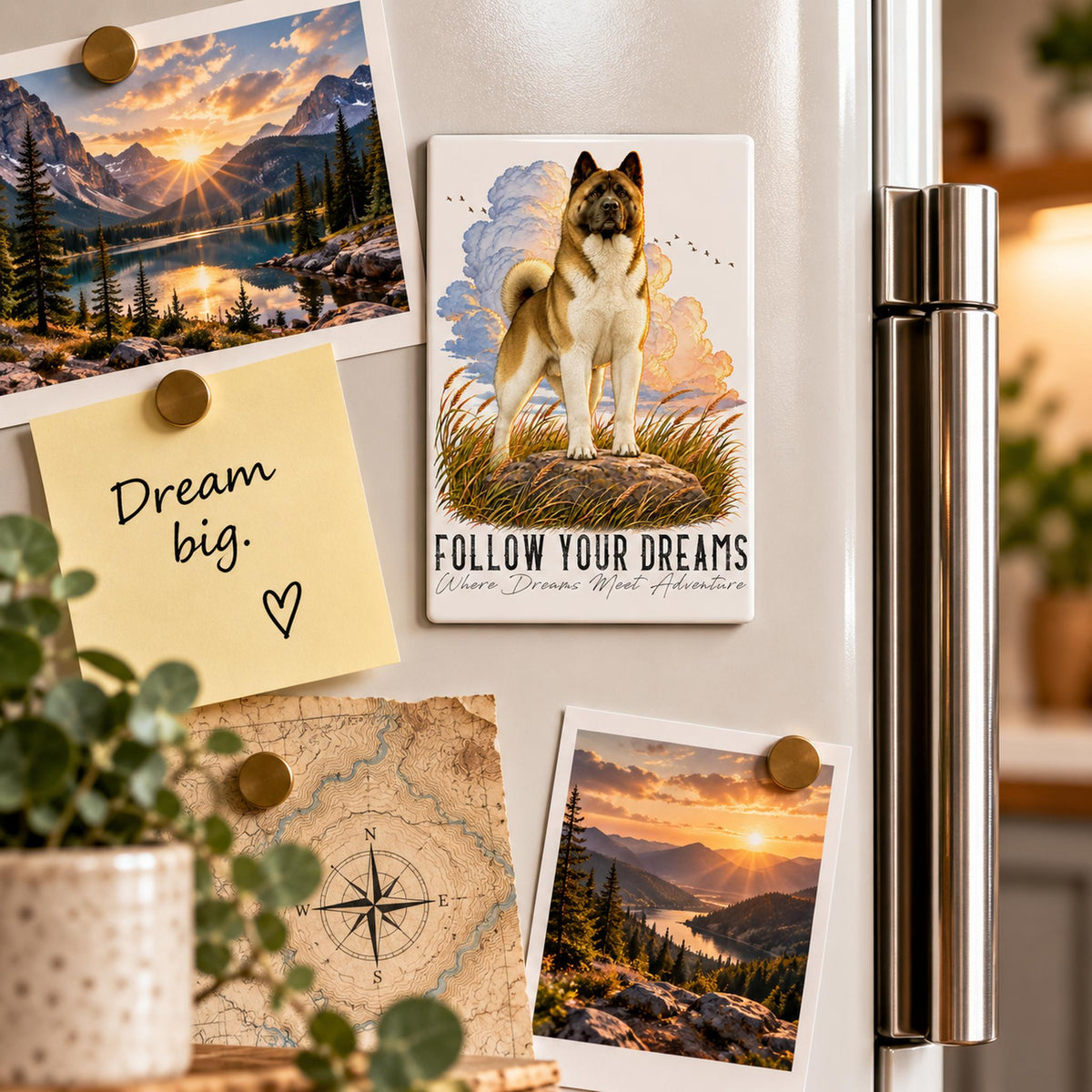 Calamita AKITA AMERICANO Zibellino - Collezione Dream