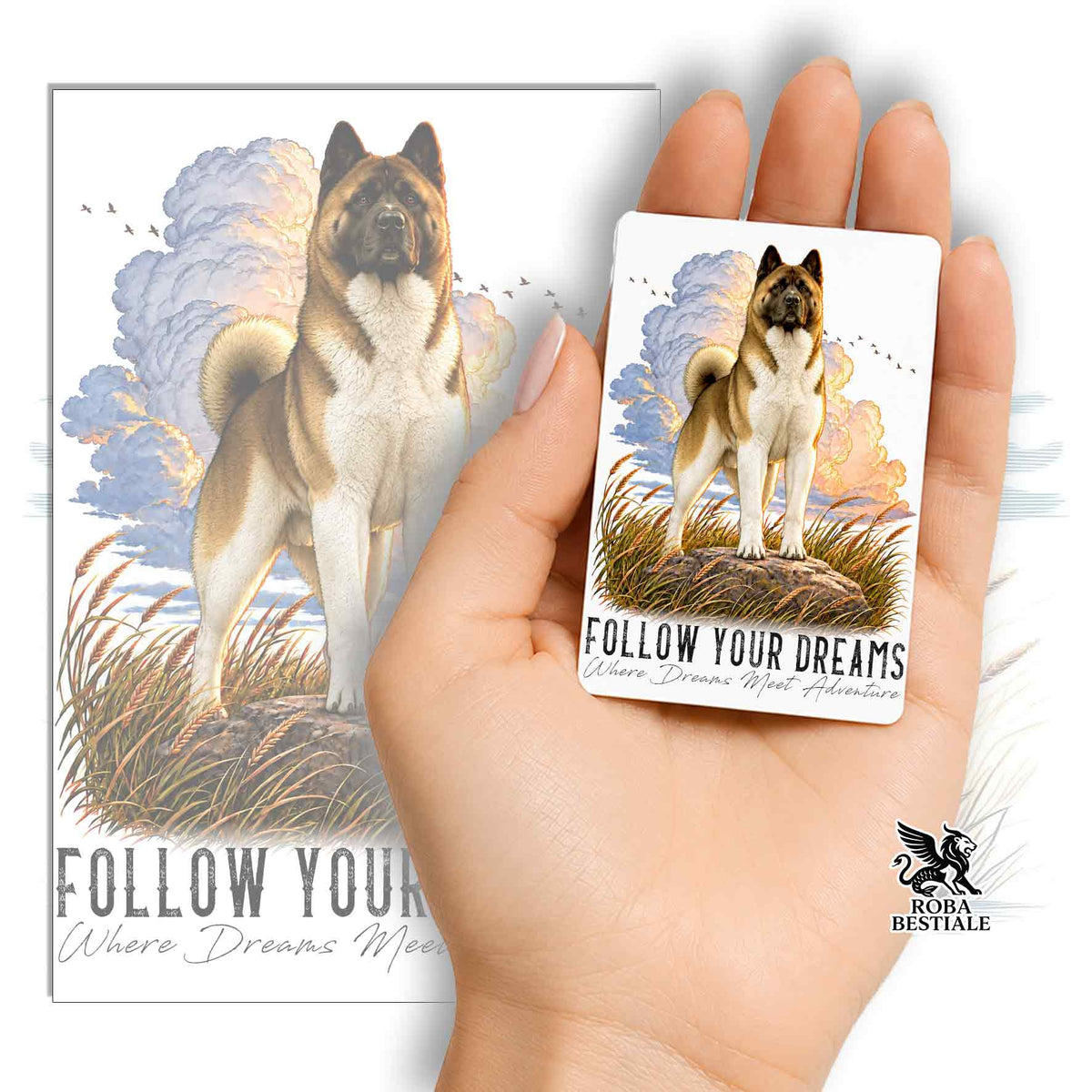 Calamita AKITA AMERICANO Zibellino - Collezione Dream