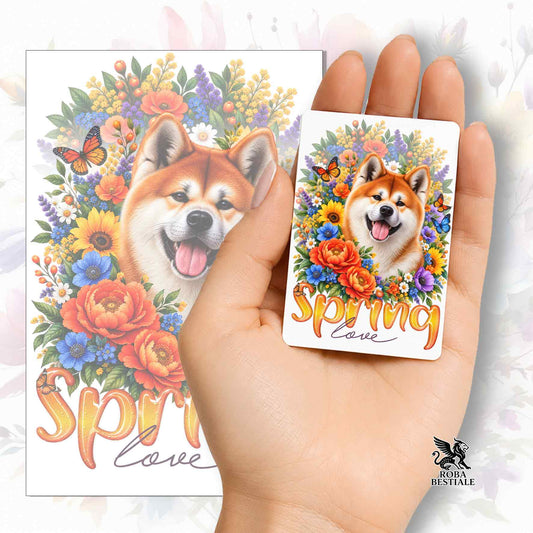 Calamita AKITA INU Rosso - Collezione Spring Love