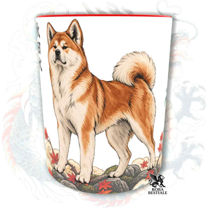 Tazza AKITA INU Rosso - Collezione Dragon