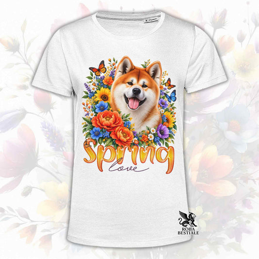T-Shirt AKITA INU Rosso - Collezione Spring Love