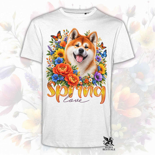 T-Shirt AKITA INU Rosso - Collezione Spring Love
