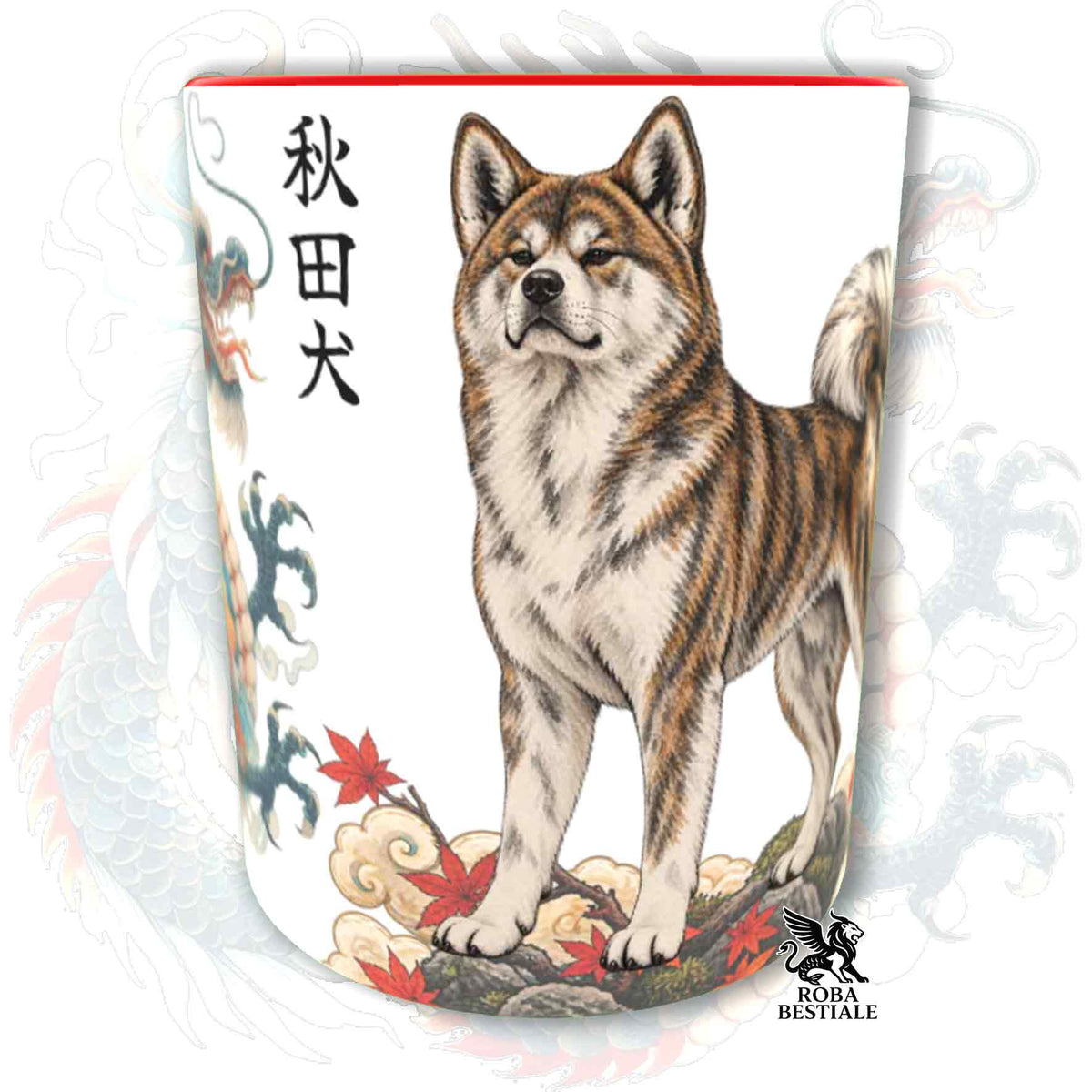 Tazza AKITA INU Tigrato - Collezione Dragon