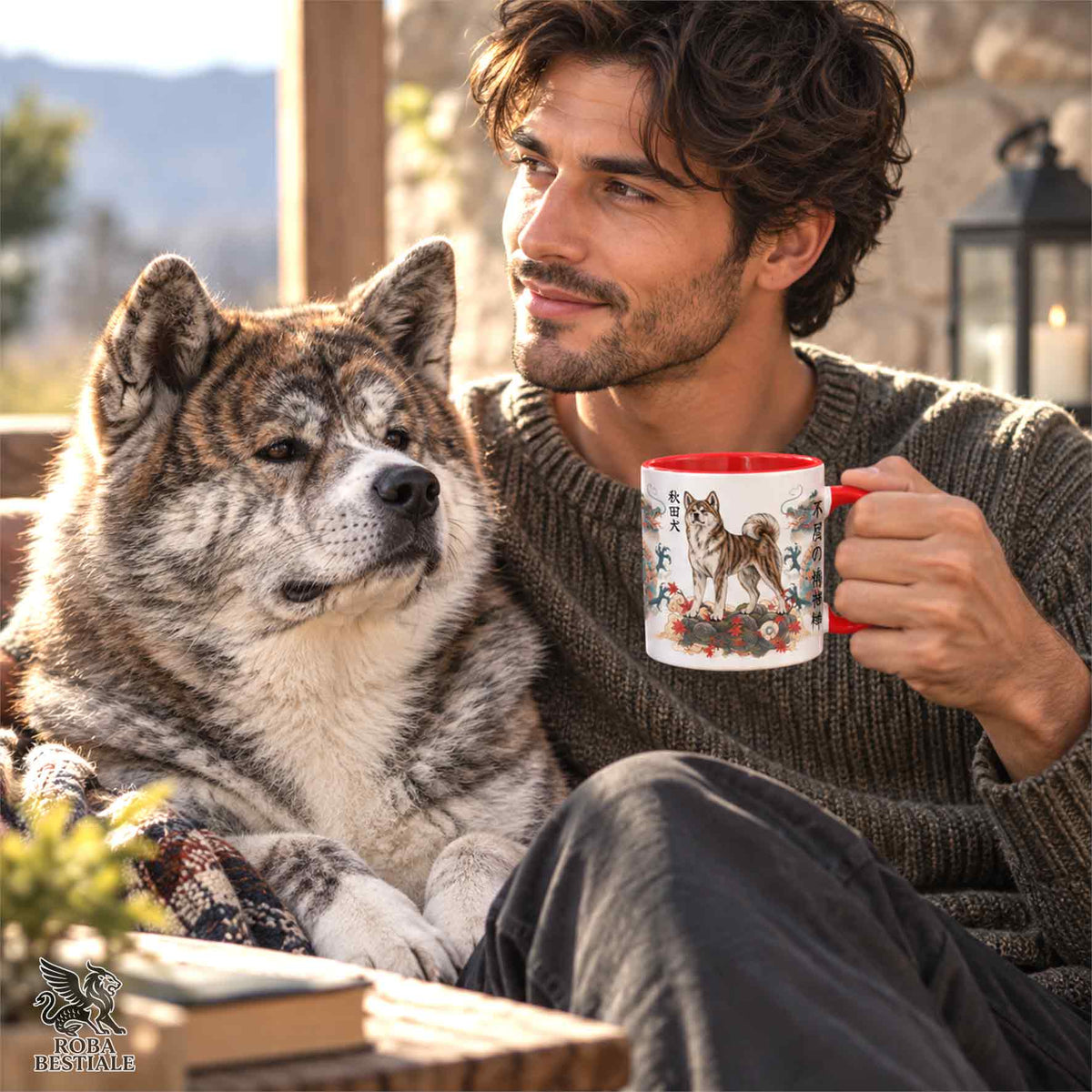 Tazza AKITA INU Tigrato - Collezione Dragon