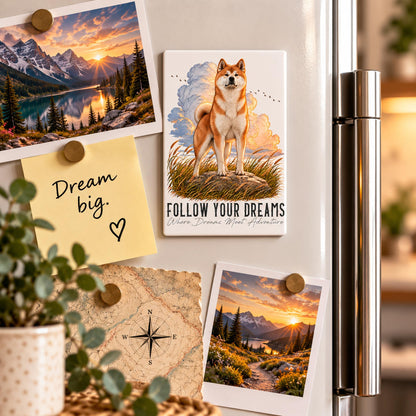 Calamita AKITA INU Rosso - Collezione Dream