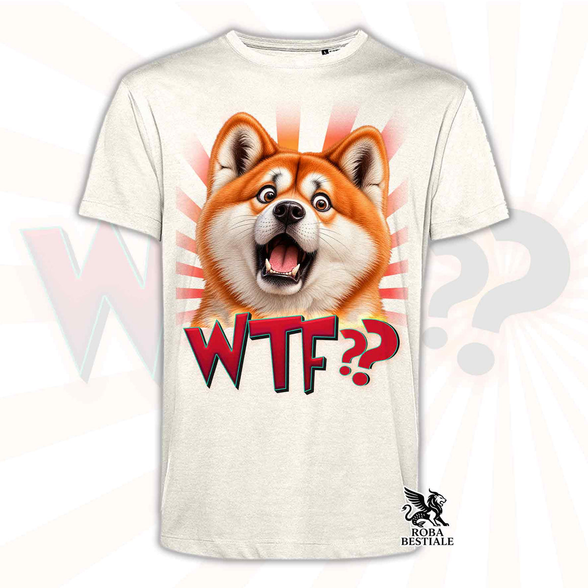 T-Shirt AKITA INU Rouge - Collection WTF??