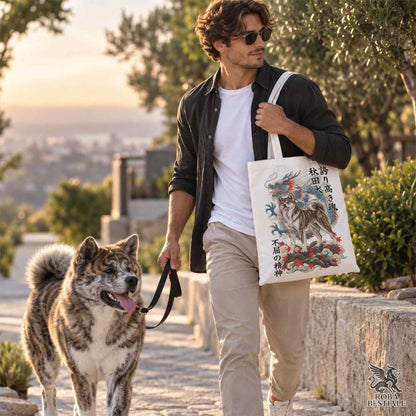 Tote Bag AKITA INU Tigrato - Collezione Dragon