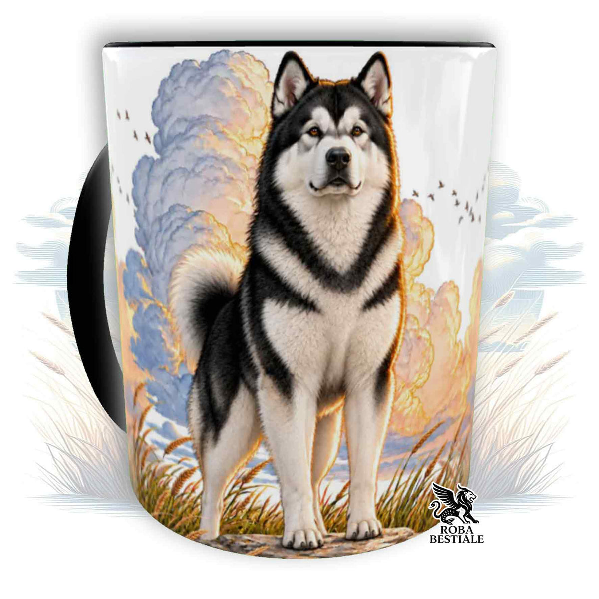 Tazza ALASKAN MALAMUTE Nero - Collezione Dream
