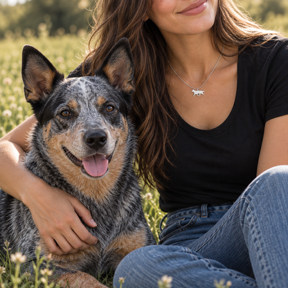 Collana AUSTRALIAN CATTLE DOG - Collezione Silhouette by Kira Pet Jewelry