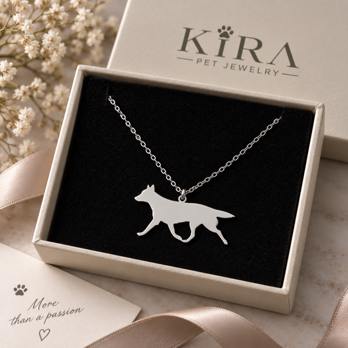 Collana AUSTRALIAN CATTLE DOG - Collezione Silhouette by Kira Pet Jewelry