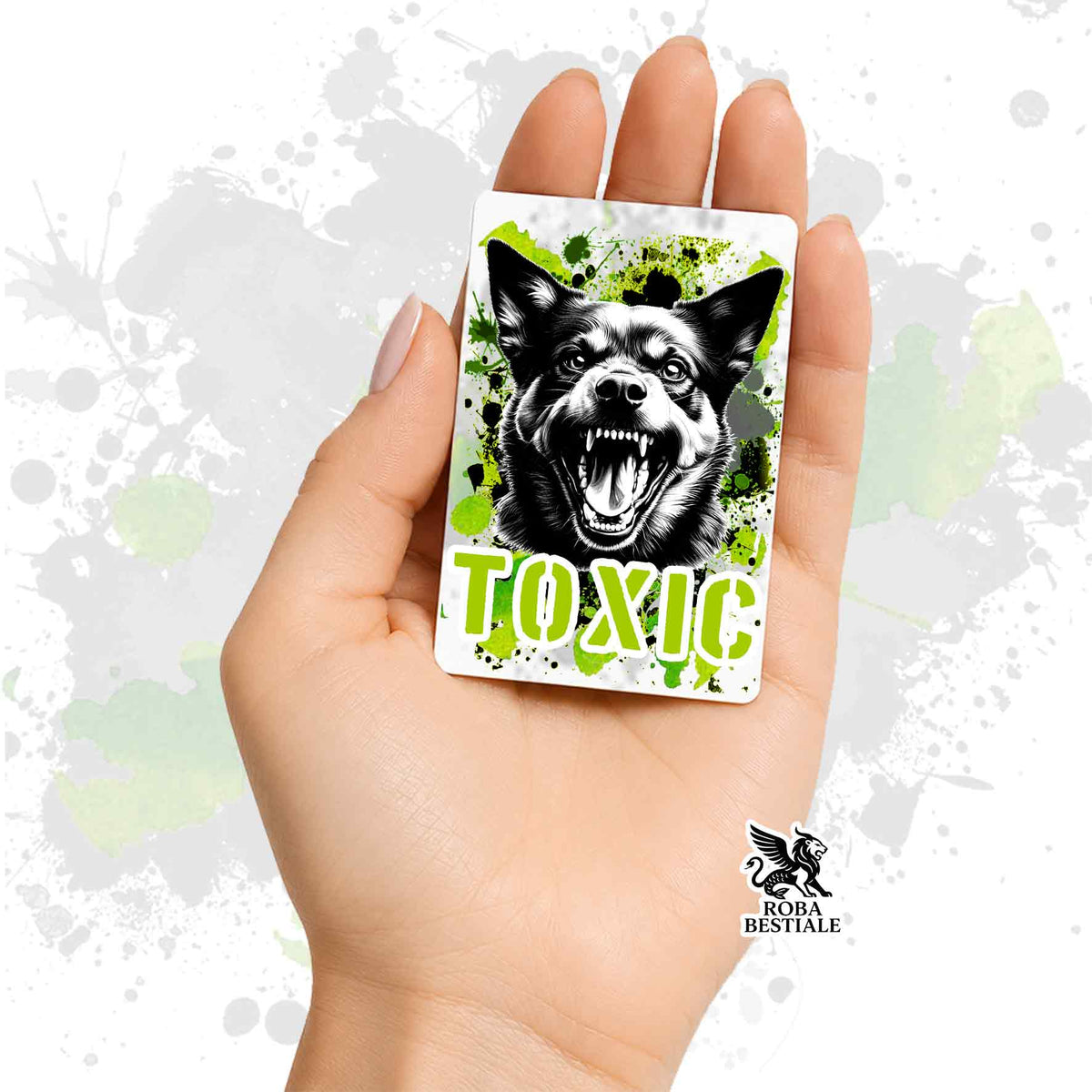 Calamita in MDF con la stampa di un Australian Kelpie. Idea regalo per amanti dei cani, da Roba Bestiale