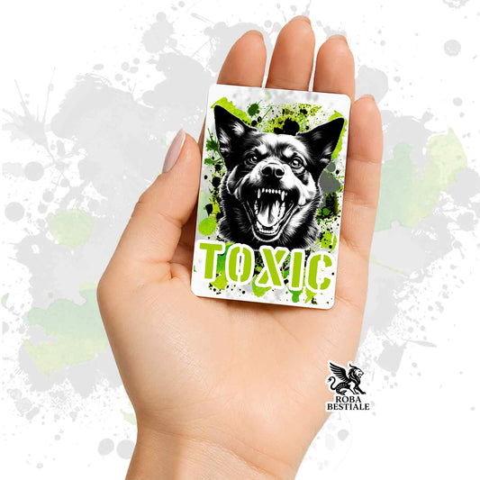 Calamita in MDF con la stampa di un Australian Kelpie. Idea regalo per amanti dei cani, da Roba Bestiale