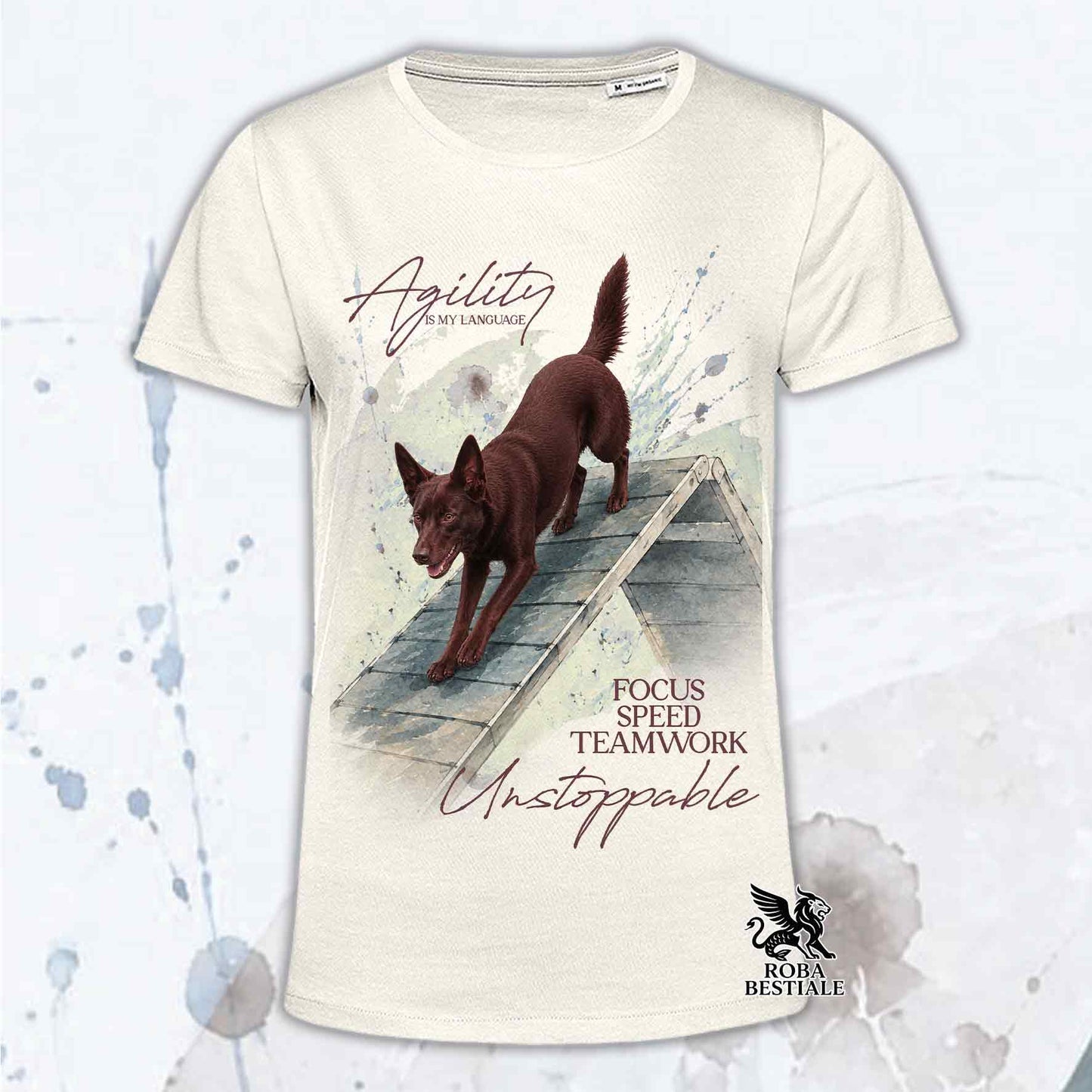 T-Shirt AUSTRALIAN KELPIE Rosso - Collezione A-Frame Agility