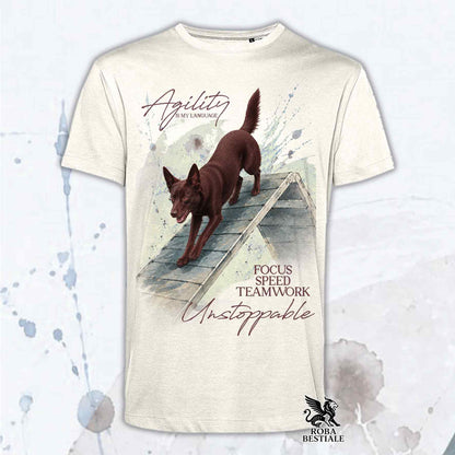 T-Shirt AUSTRALIAN KELPIE Rosso - Collezione A-Frame Agility