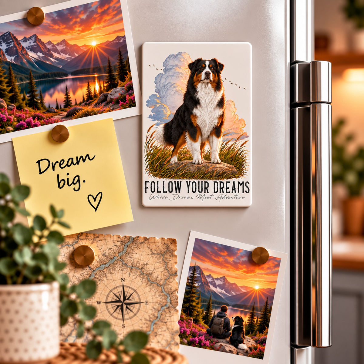 Calamita AUSTRALIAN SHEPHERD Black Tricolor - Collezione Dream