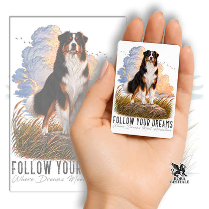 Calamita AUSTRALIAN SHEPHERD Black Tricolor - Collezione Dream