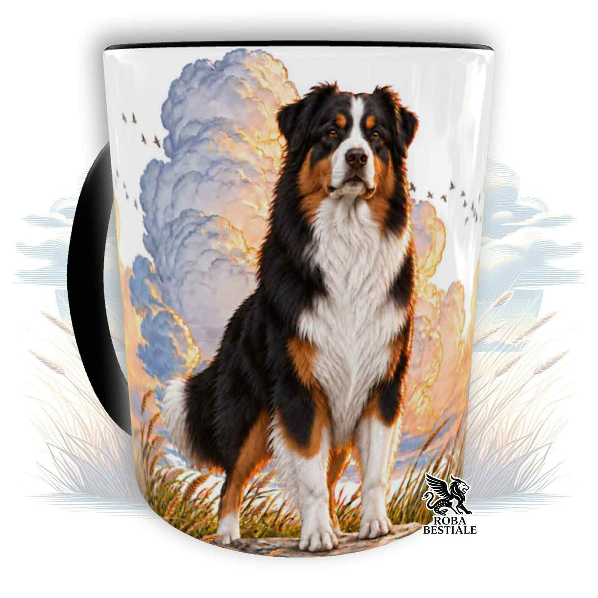 Tazza AUSTRALIAN SHEPHERD Black Tricolor - Collezione Dream