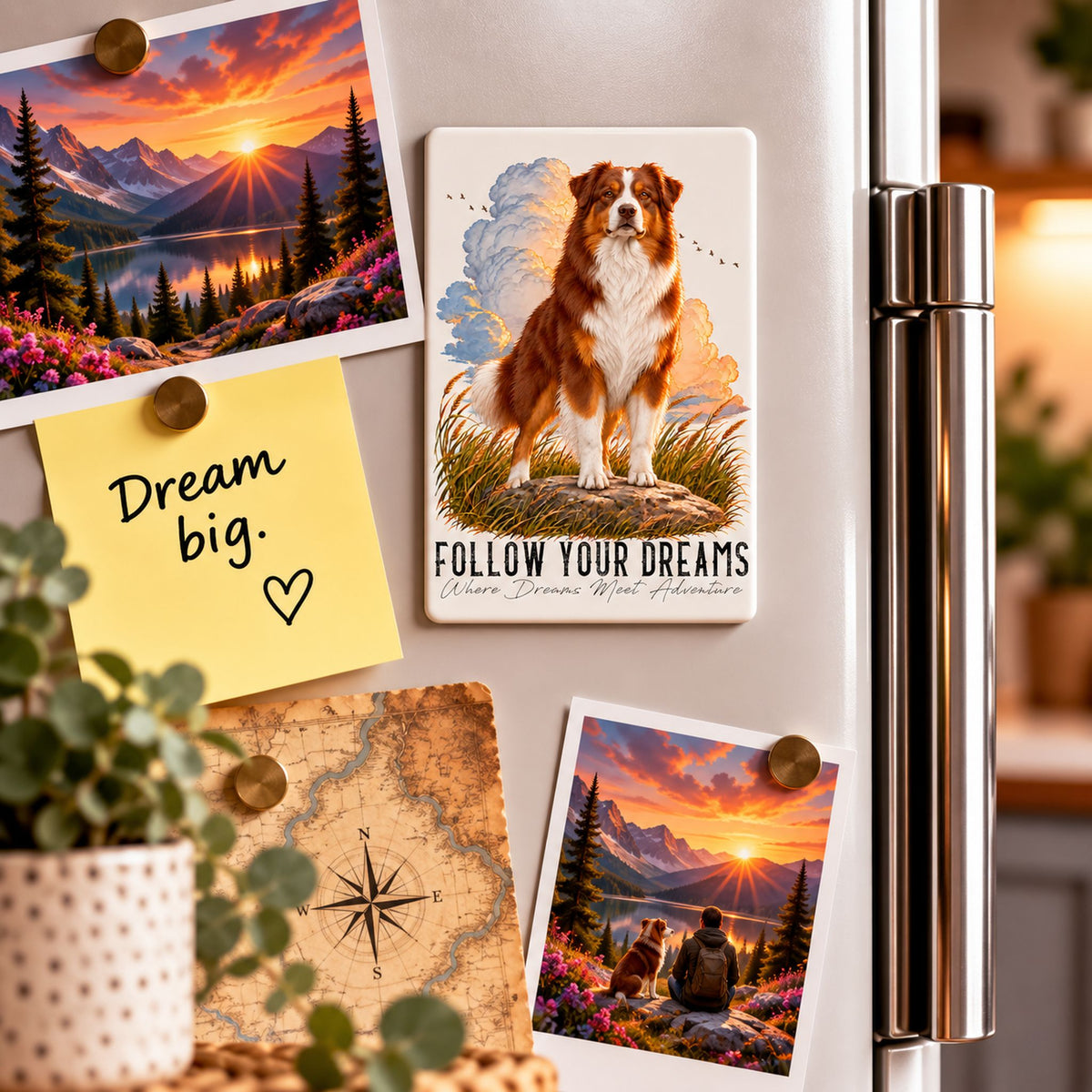Calamita AUSTRALIAN SHEPHERD Red Tricolor - Collezione Dream