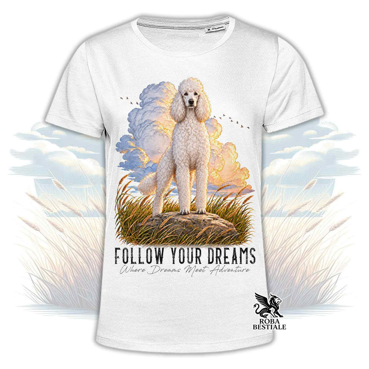 T-Shirt BARBONE Grande Mole Bianco - Collezione Dream